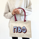 Pi Beta Phi Chenille Gift Tote
