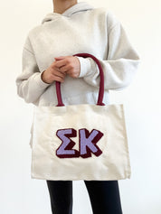 Sigma Kappa Chenille Gift Tote
