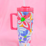 Color Me Happy To-Go handle Tumbler
