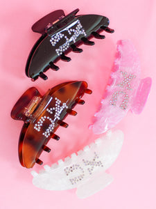 Chi Omega It Girl Rhinestone Hair Claw Clip