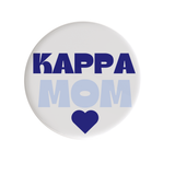 Kappa Kappa Gamma Mom Heart Sorority Button