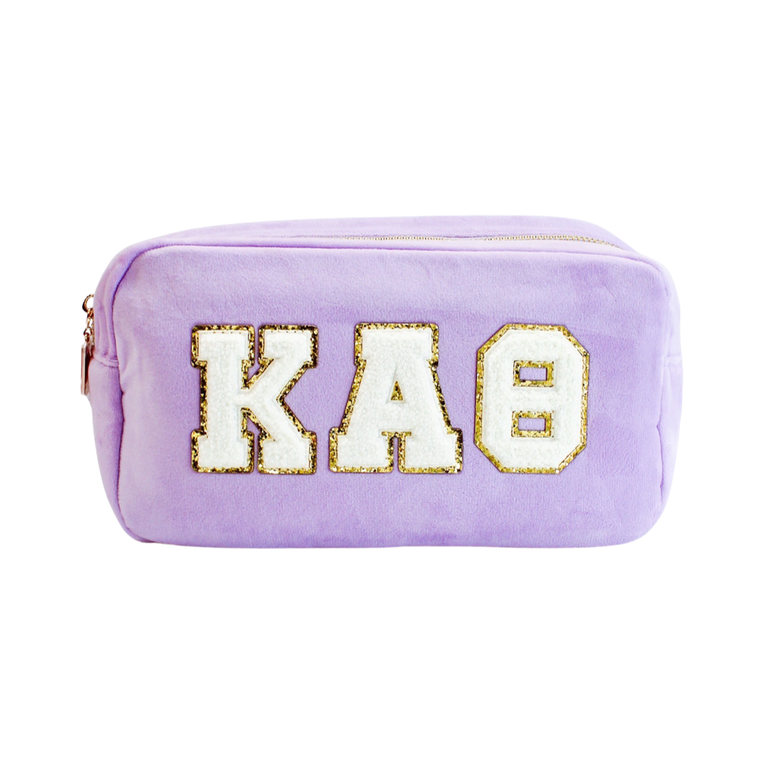 Chenille Sorority Cosmetic Bag