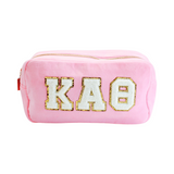 Chenille Sorority Cosmetic Bag