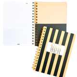 Kappa Alpha Theta Stripe Sorority Notebook