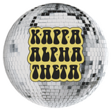Kappa Alpha Theta Disco Sorority Button