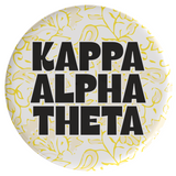 Kappa Alpha Theta Through The Vines Sorority Button