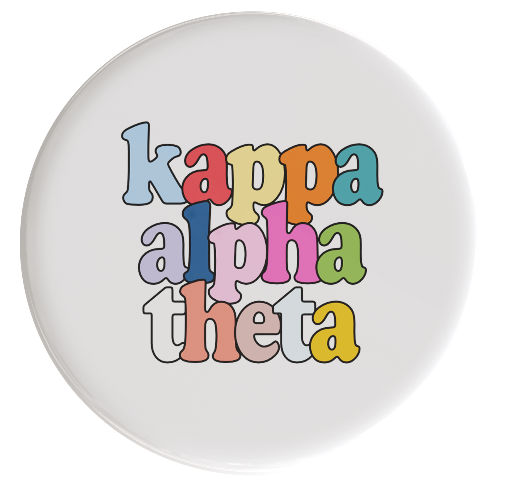 Kappa Alpha Theta Live In Color Sorority Button