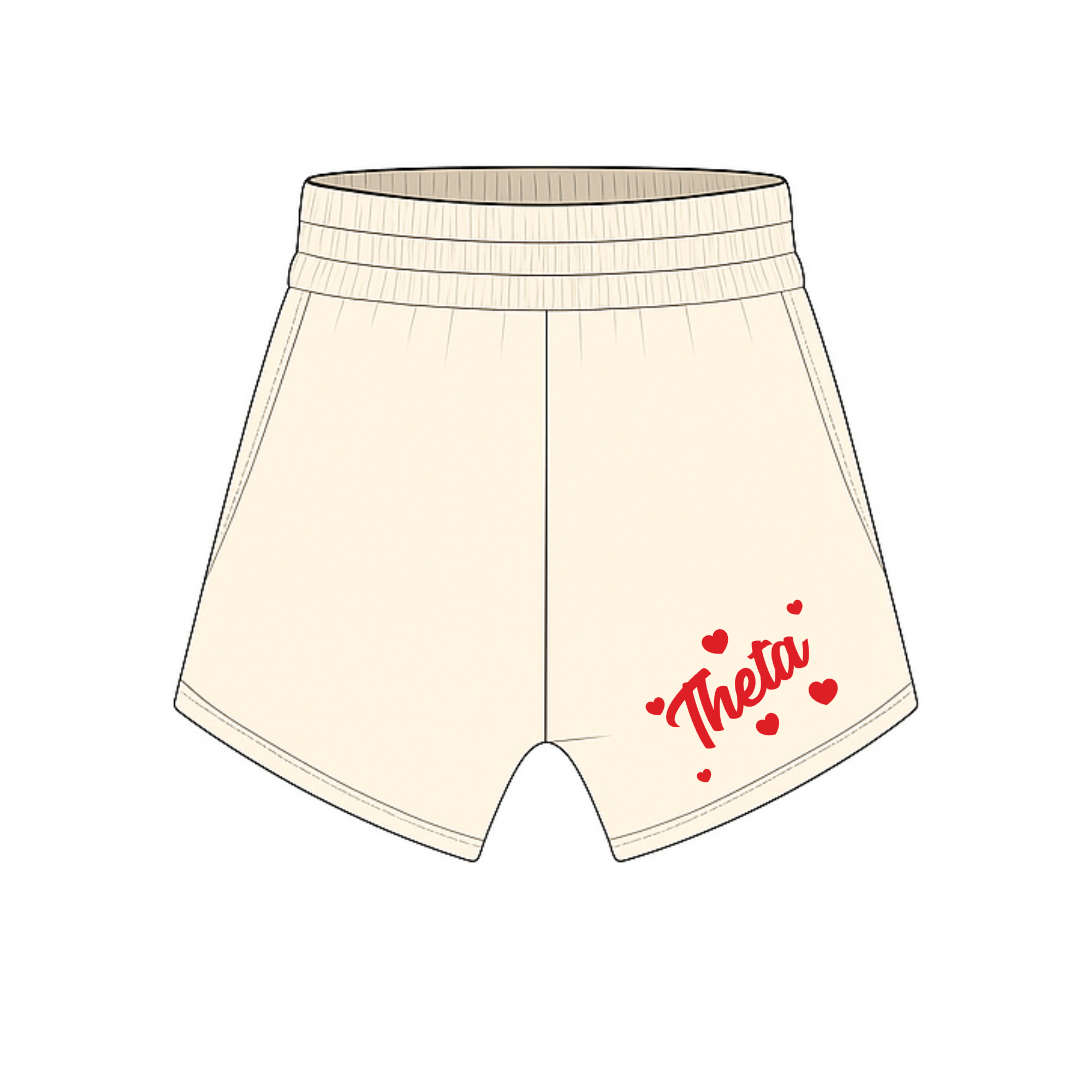 Kappa Alpha Theta Sweetie Sorority Mock Neck and Shorts