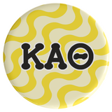 Kappa Alpha Theta Groovy Sorority Button