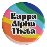 Kappa Alpha Theta In The Groove Sorority Button