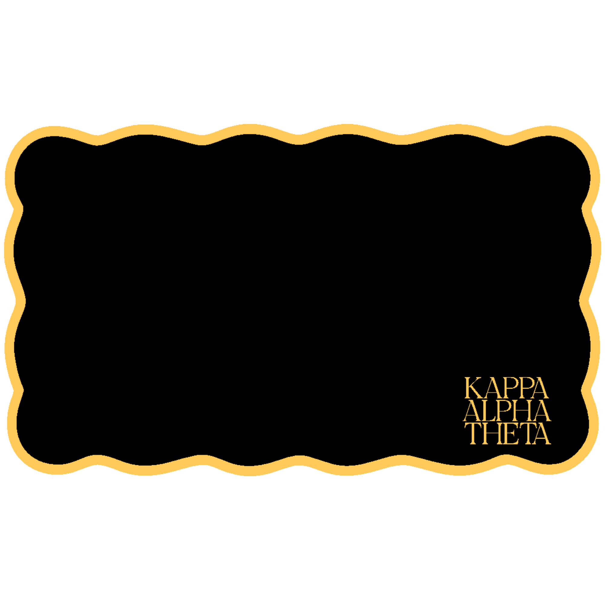 Scalloped Sorority Desk Mat