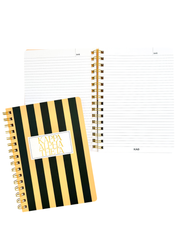 Kappa Alpha Theta Stripe Sorority Notebook