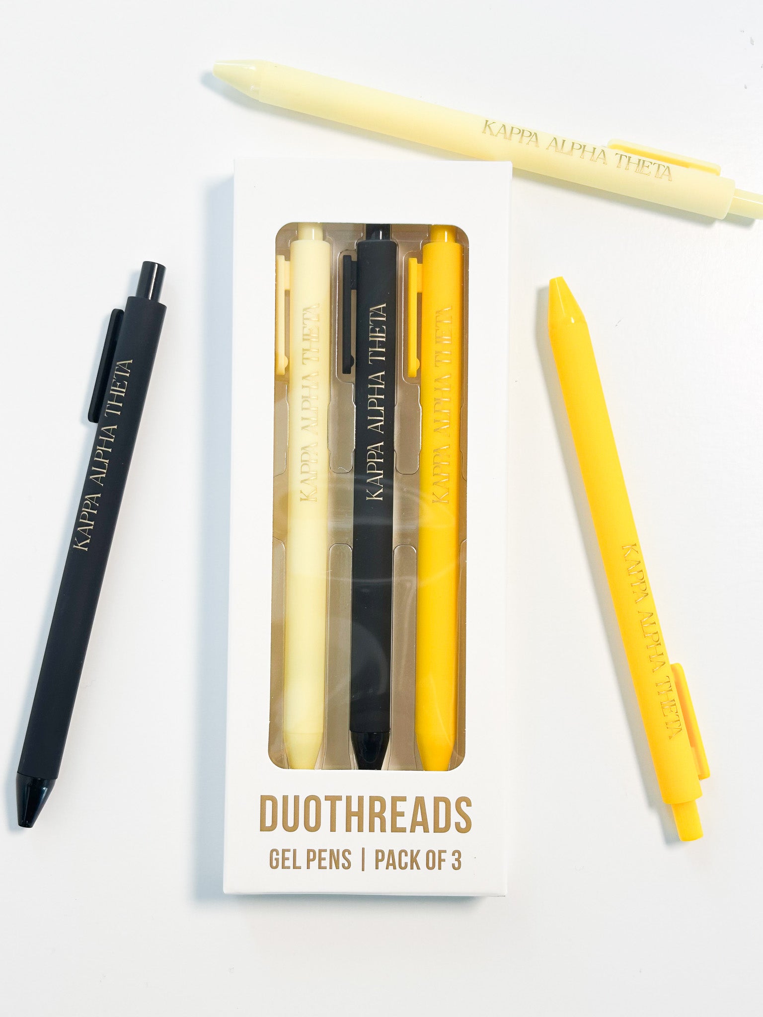 Kappa Alpha Theta Lettered Luxe Sorority Pens