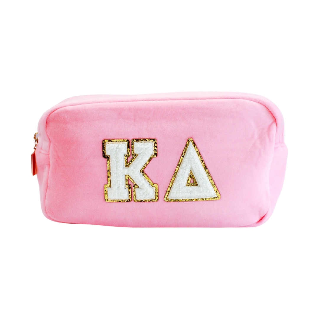 Chenille Sorority Cosmetic Bag