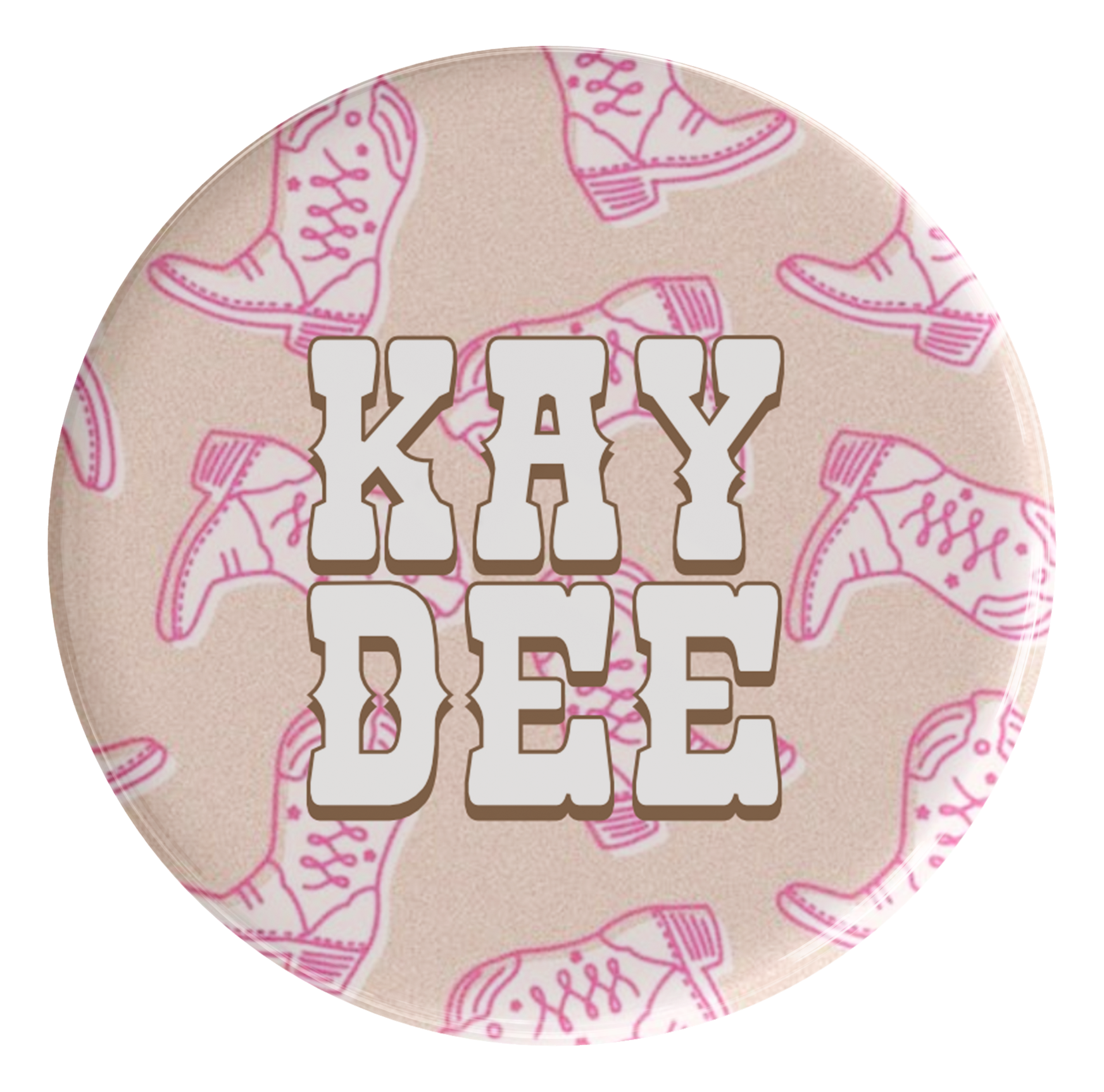 Kappa Delta Boot Scootin Sorority Button