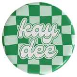 Kappa Delta Checker Sorority Button