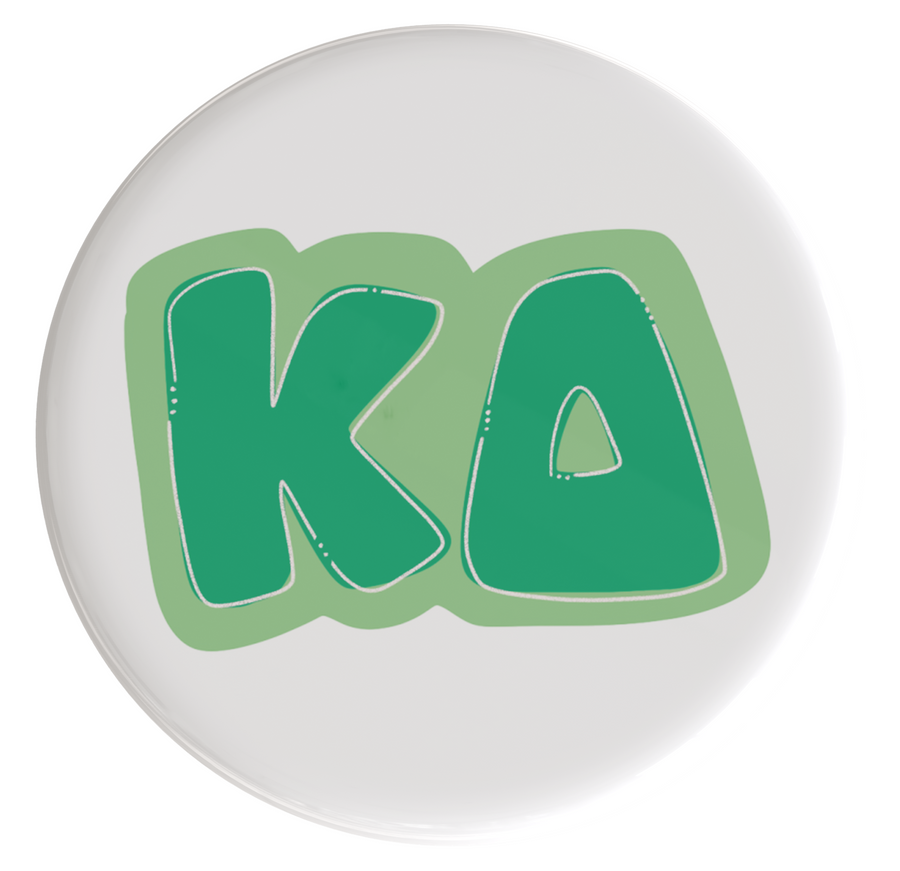 Kappa Delta Bubbly Sorority Button