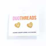 Kappa Delta Heart Earrings