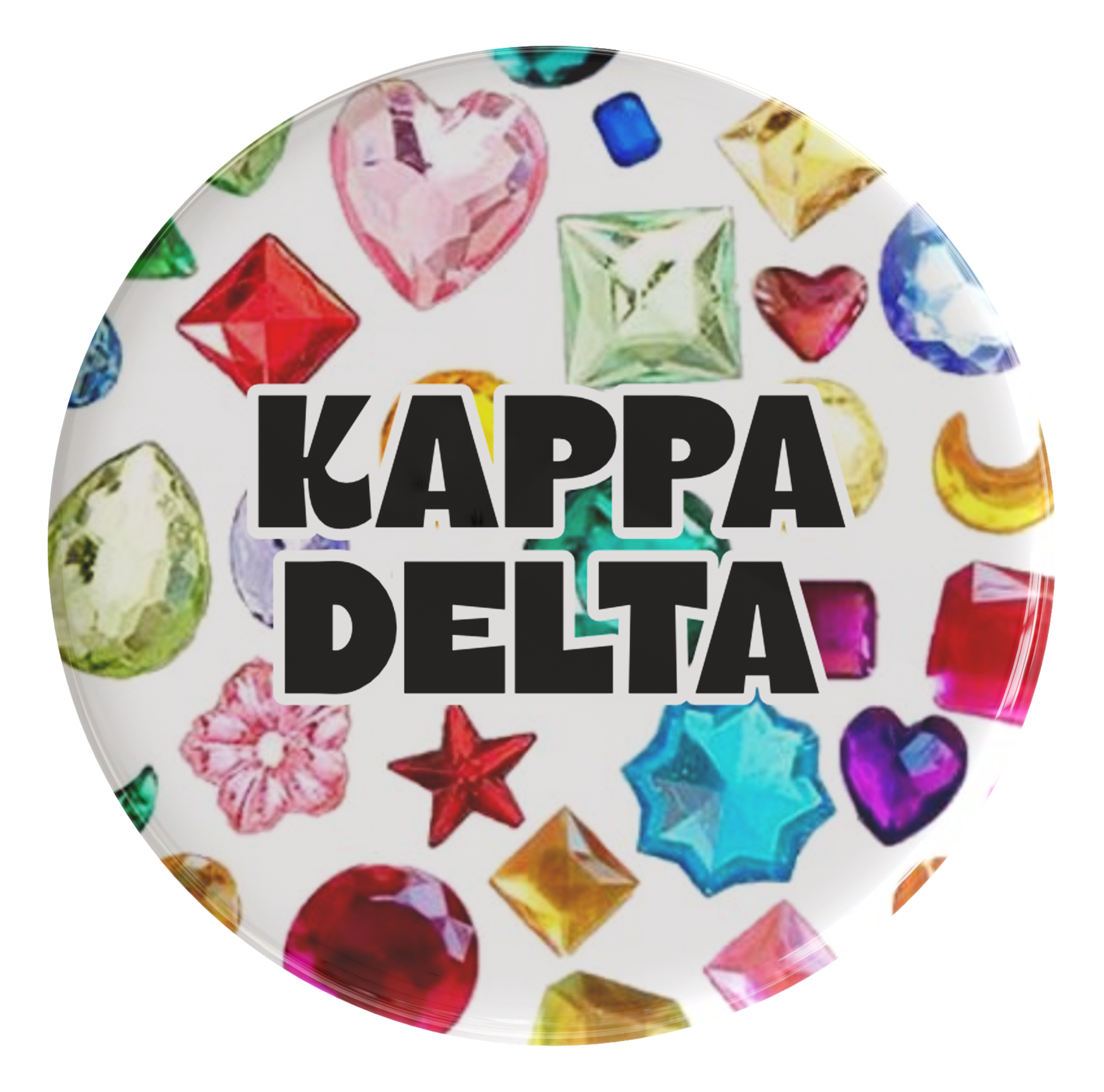 Kappa Delta Bejeweled Sorority Button
