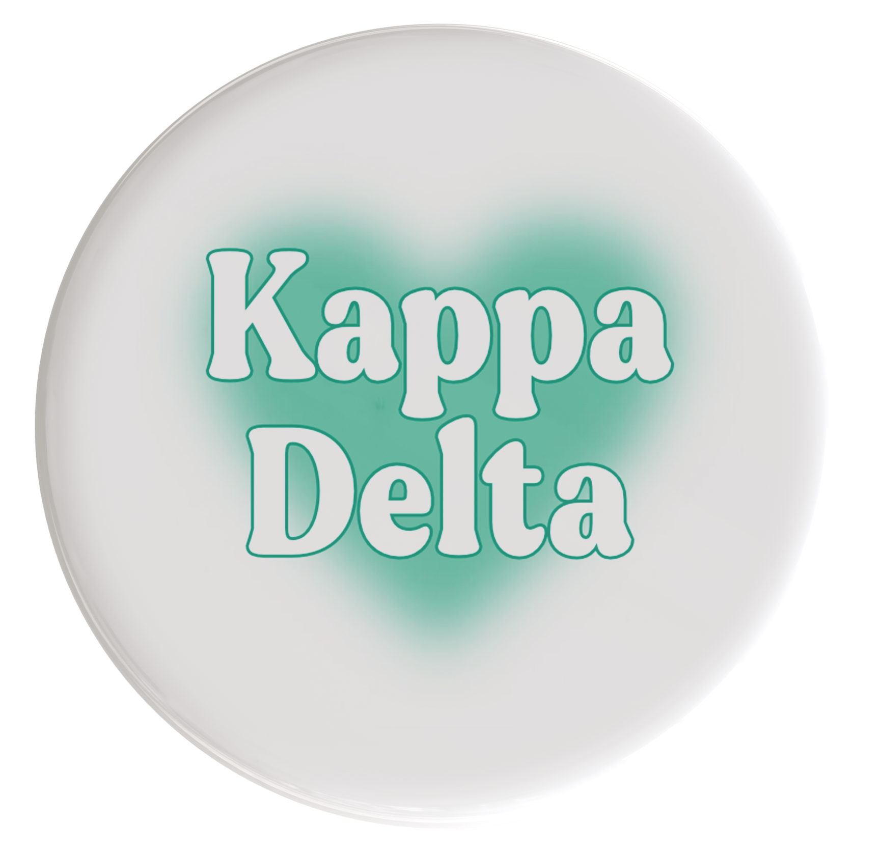 Kappa Delta Big Heart Sorority Button