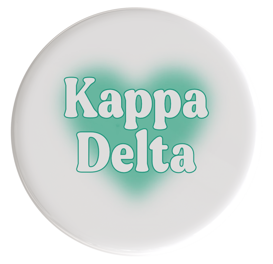 Kappa Delta Big Heart Sorority Button