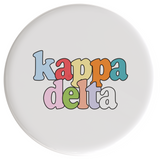 Kappa Delta Live In Color Sorority Button