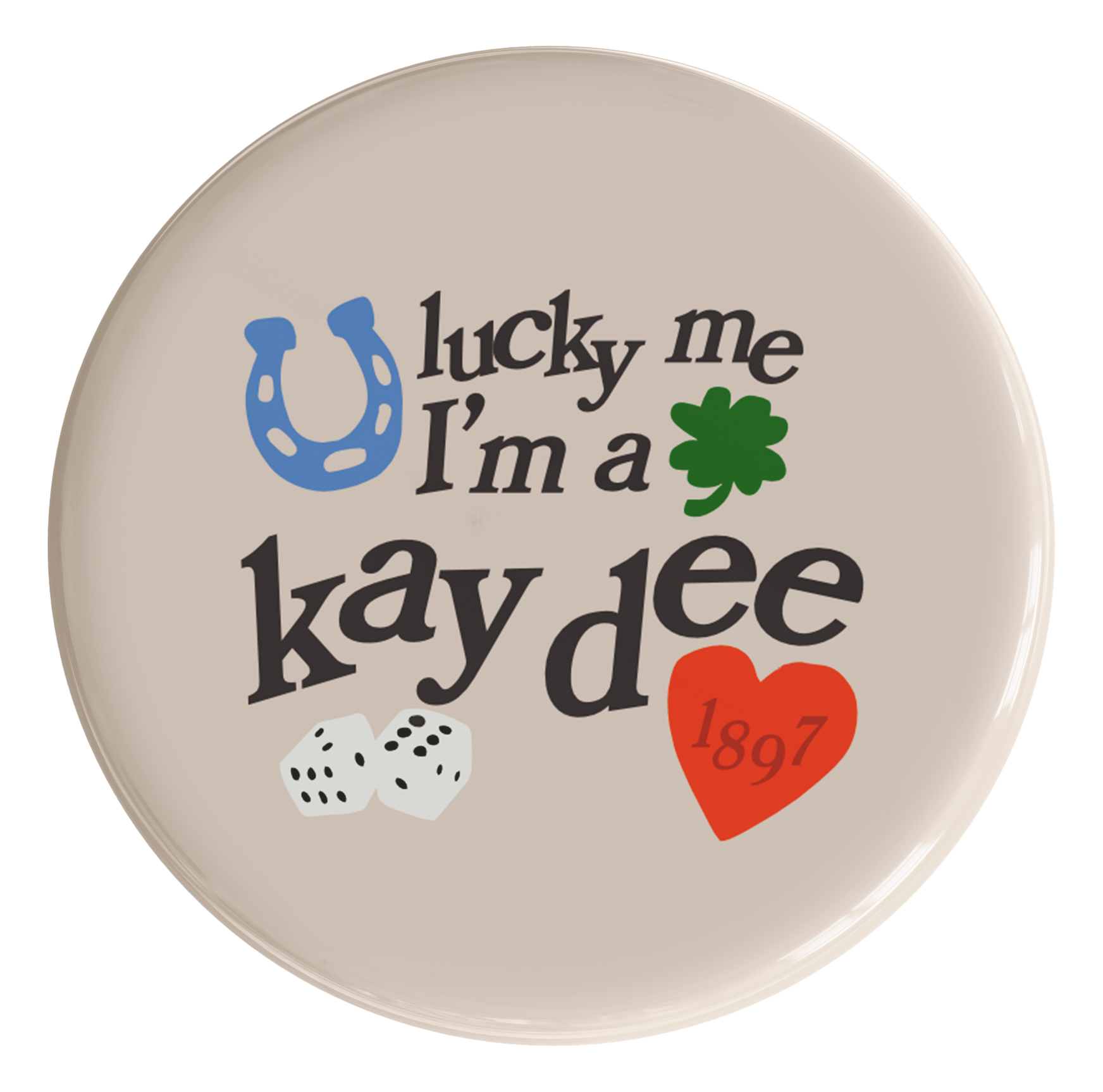Kappa Delta Lucky Sorority Button