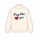 Kappa Delta Love Club Sorority Mock Neck