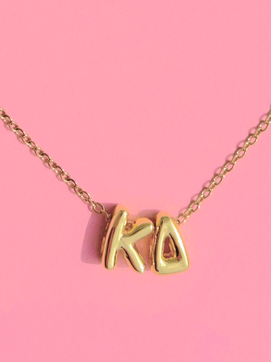 Bubble Letter Sorority Necklace
