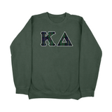 Kappa Delta Dad's Plaid Embroidered Letter Sweatshirt
