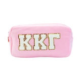 Chenille Sorority Cosmetic Bag