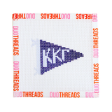 Kappa Kappa Gamma Sorority Pennant Needlepoint Canvas