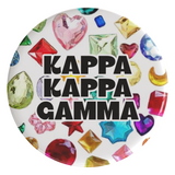Kappa Kappa Gamma Bejeweled Sorority Button