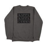 Kappa Kappa Gamma Block Sorority Sweatshirt