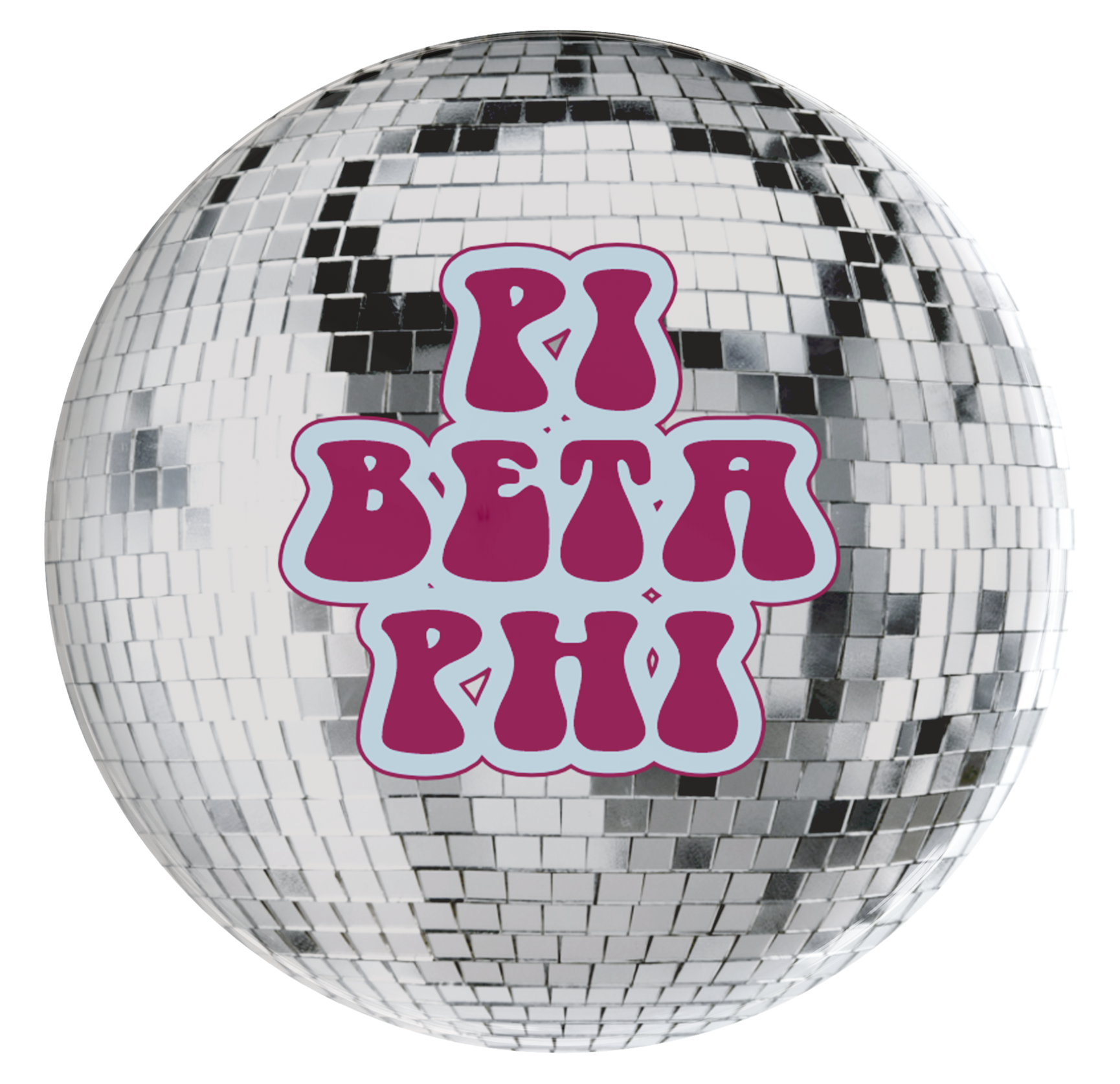 Pi Beta Phi Disco Sorority Button