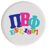Pi Beta Phi Happy Days Sorority Button