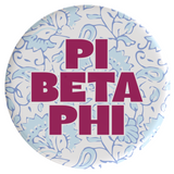Pi Beta Phi Through The Vines Sorority Button