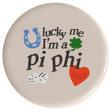 Pi Beta Phi Lucky Sorority Button