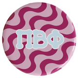 Pi Beta Phi Groovy Sorority Button