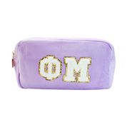 Chenille Sorority Cosmetic Bag