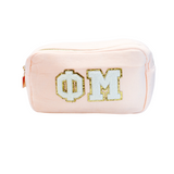 Phi Mu Chenille Sorority Cosmetic Bag