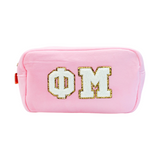 Chenille Sorority Cosmetic Bag