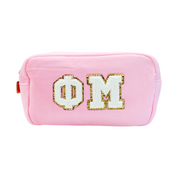 Chenille Sorority Cosmetic Bag