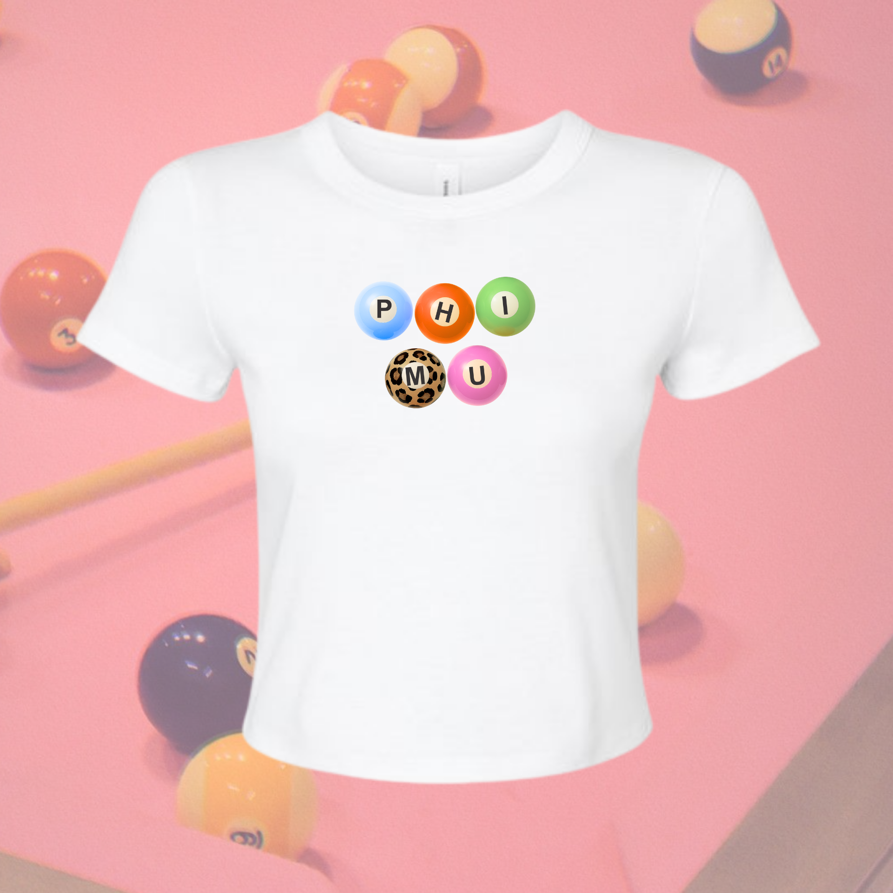 Phi Mu On Cue Sorority Baby Tee