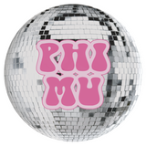 Phi Mu Disco Sorority Button