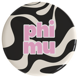 Phi Mu Deja Vu Sorority Button