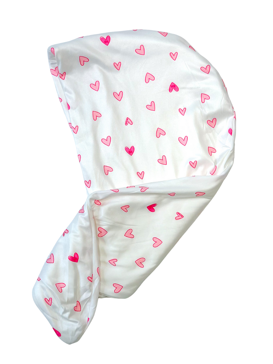 Phi Mu Love Letters Sorority Towel Hair Wrap