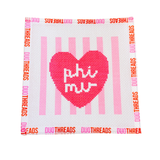 Sorority Heart Needlepoint Canvas