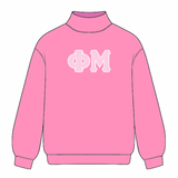 Classic Twill Sorority Embroidered Mock Neck