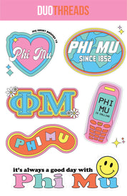 Sorority Y2K Sticker Sheet